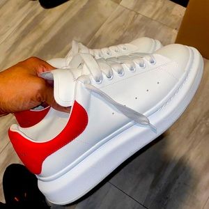 ALEXANDER MCQUEEN RED /WHITE SNEAKER SIZE 41.5